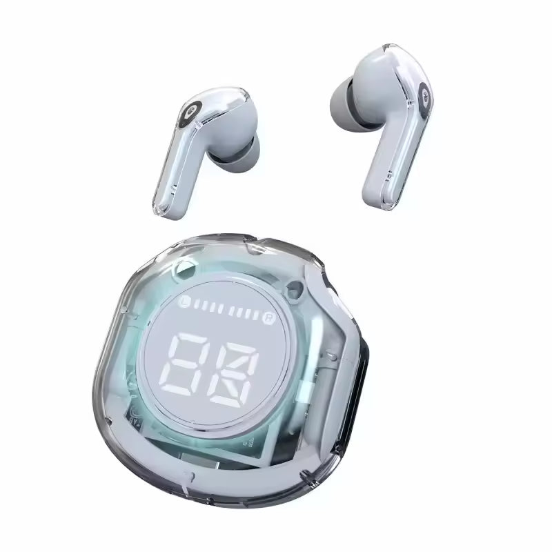 ZenClassic Crystal Pro OEM TWS Earbuds - Transparent Design & Hi-Fi Stereo (MOQ 800pcs)