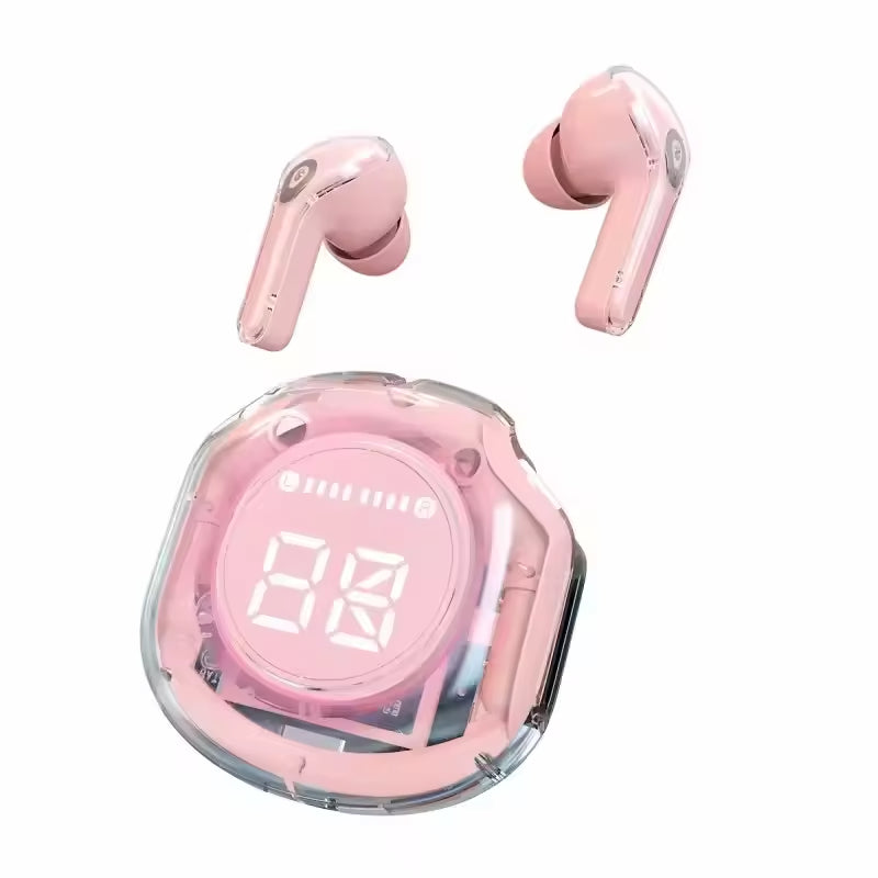 ZenClassic Crystal Pro OEM TWS Earbuds - Transparent Design & Hi-Fi Stereo (MOQ 800pcs)