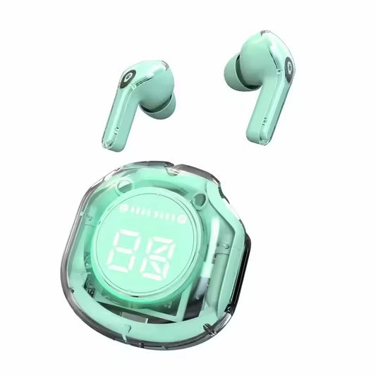 ZenClassic Crystal Pro OEM TWS Earbuds - Transparent Design & Hi-Fi Stereo (MOQ 800pcs)